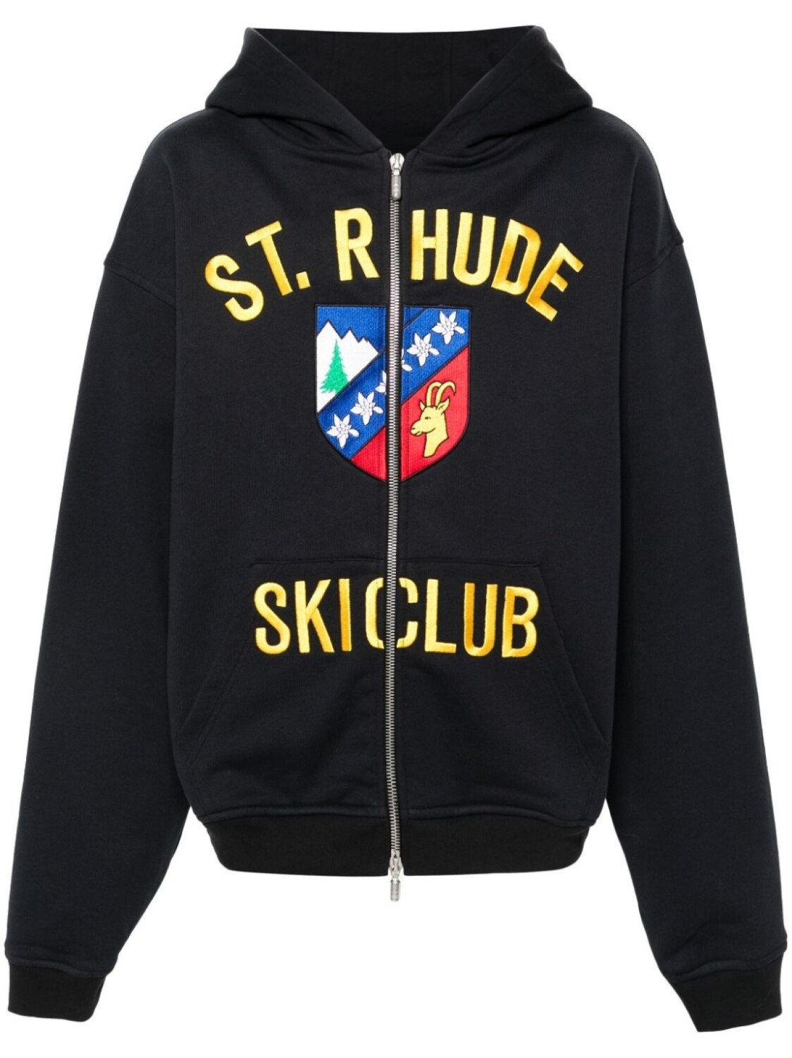 

RHUDE худи на молнии, синий