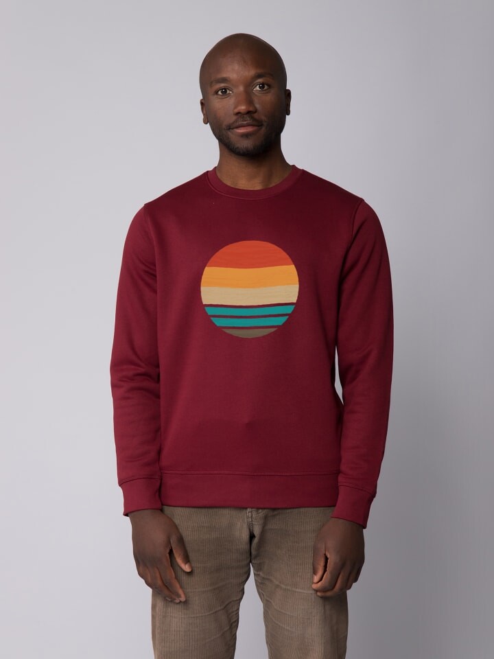 

Толстовка wat Apparel Retro Sunset Ocean, цвет weinrot