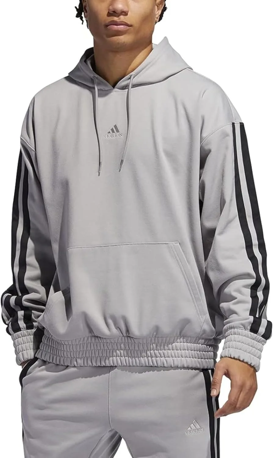 Толстовка Adidas Legend Winter для мужчин, однотонный серый