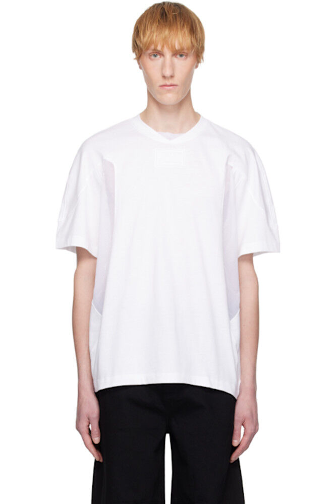 

Белая спортивная футболка Helmut Lang