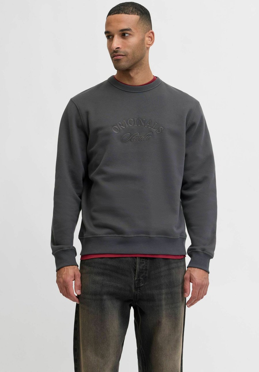 

Толстовка Jack & Jones JORBLEECKER BRANDING CREW, Asphalt/Dark Grey