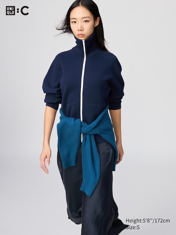 

Кардиган Milano Rib на молнии Uniqlo, 69 navy