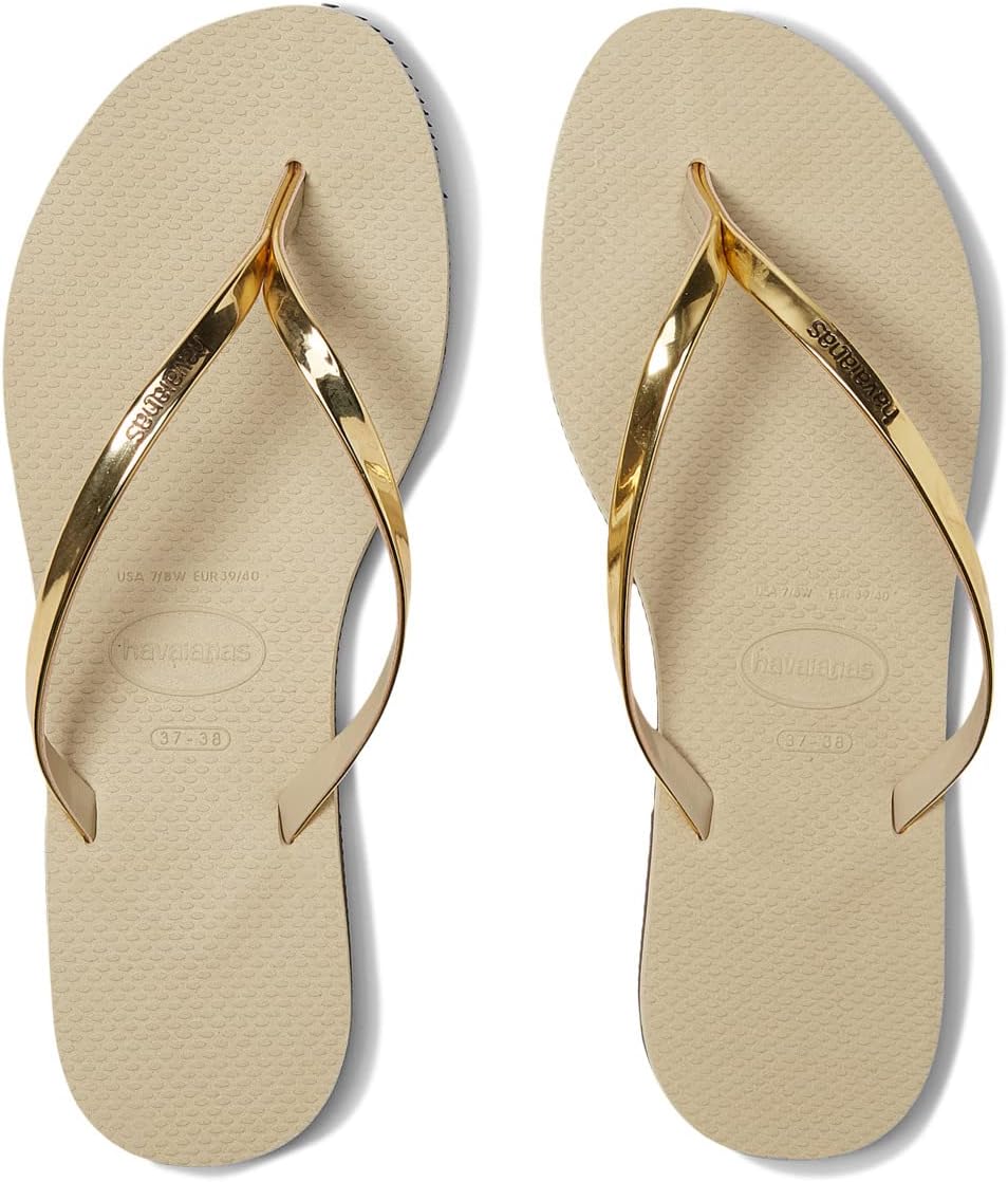 

Шлепанцы You Metallic Flip Flop Sandal Havaianas, цвет Golden Sand Metallic