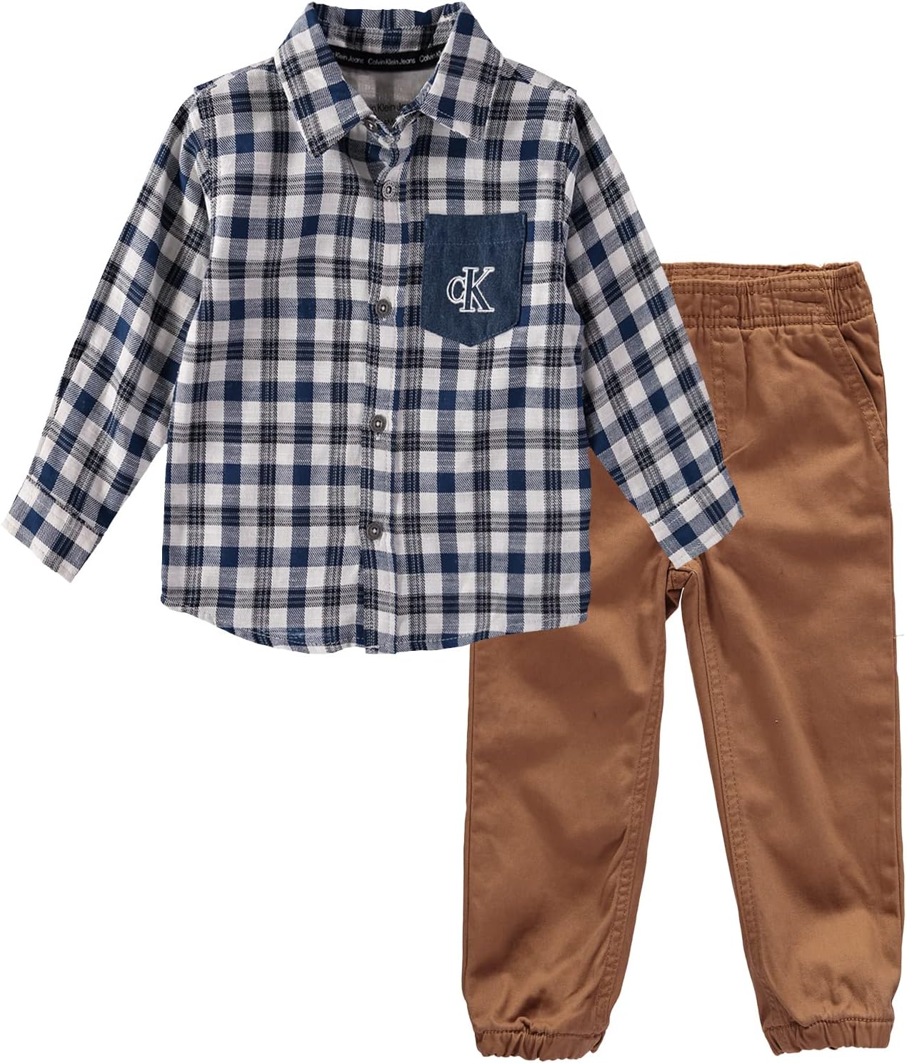 

Комплект из 2 шт. Calvin Klein Baby Boys, Ensign Blue/Ermine