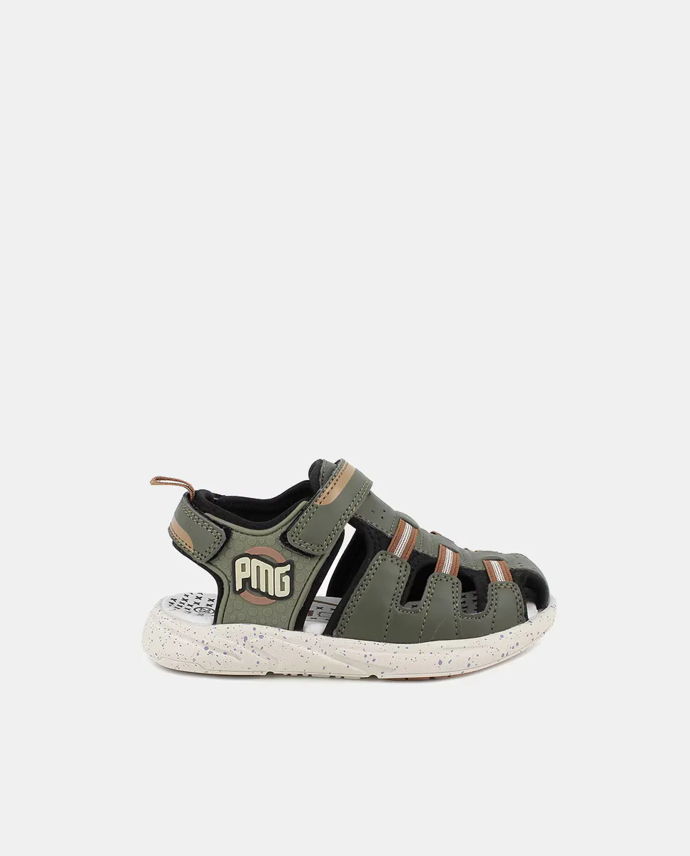 

Сандалии Primigi для мальчиков с крабовой подошвой, двойная застежка-липучка, цвет «милитари-зеленый», военный зеленый