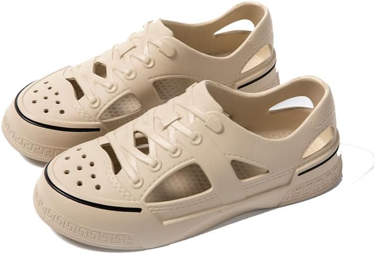 

Мужские садовые сабо, повседневные шлепанцы, быстро сохнущие сандалии, летние противоскользящие пляжные туфли Odipon, бежевый