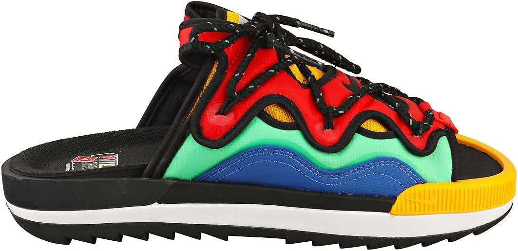 Мужские сандалии Nike Offline 2.0 Mule, черный/зеленый/светло-зеленый — фото 2