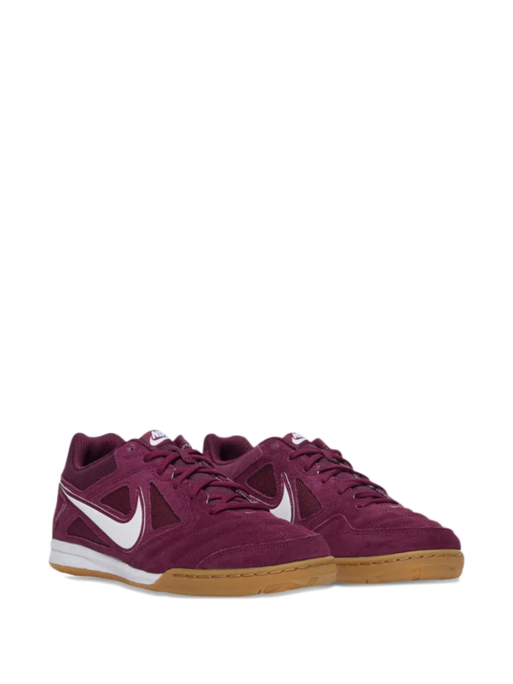 Кроссовки Gato Burgundy/Light Gum Brown/White Nike, красный — фото 2