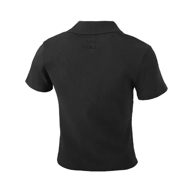 Поло (WMNS) PUMA Logo Polo Shirt 'Black' 626863-01, черный — фото 2