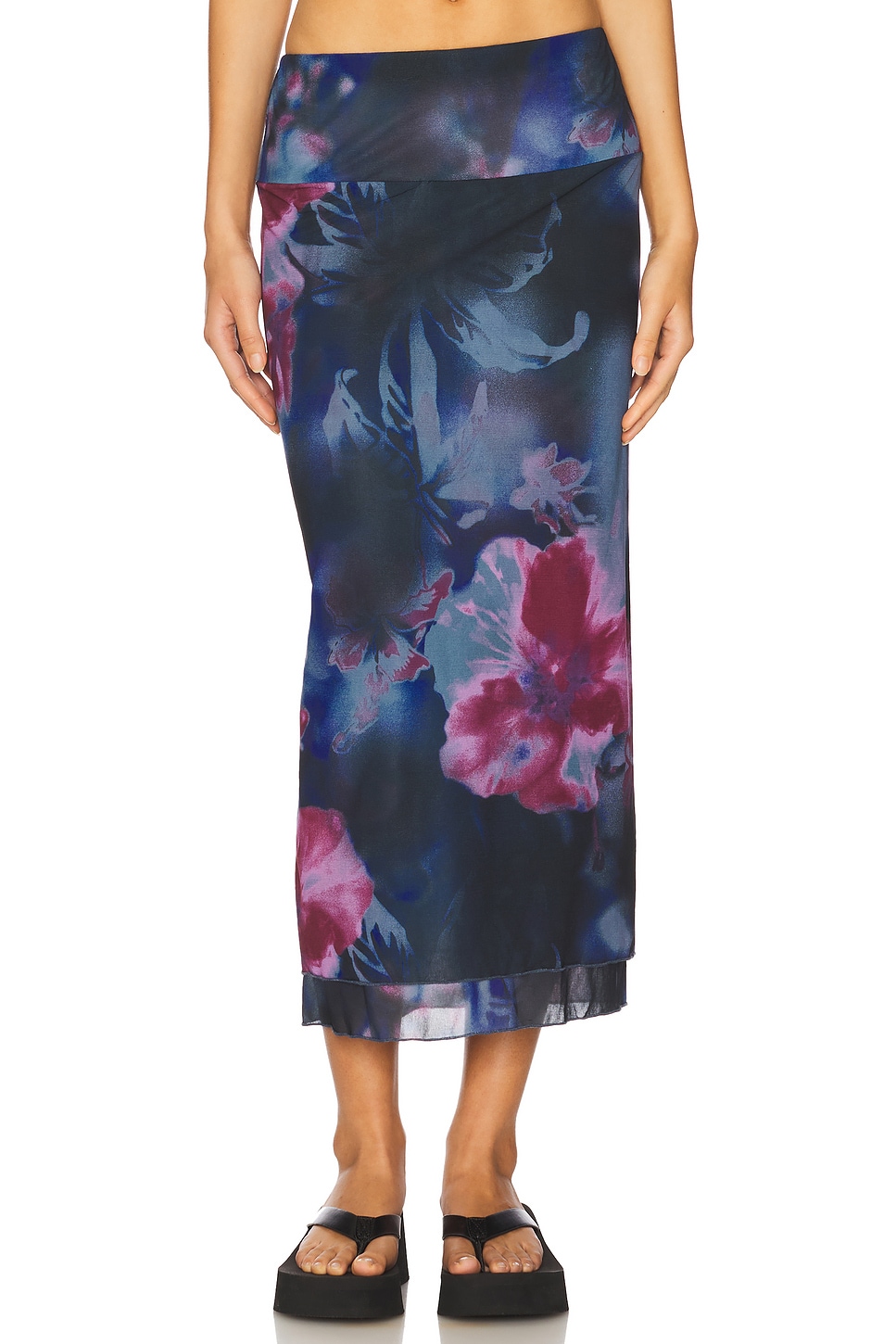 

Макси-юбка из сетки «Sunset» Free People, night combo