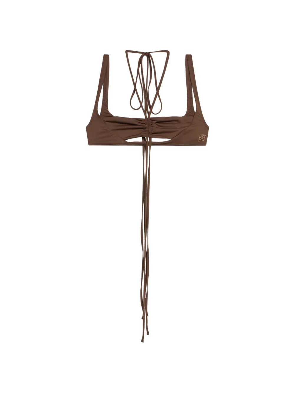 

Бикини-топ с вырезами Blumarine, коричневый