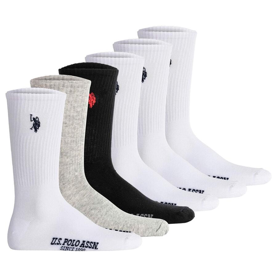 

U.S. POLO ASSN. Мужские носки, 6 пар, удобная посадка