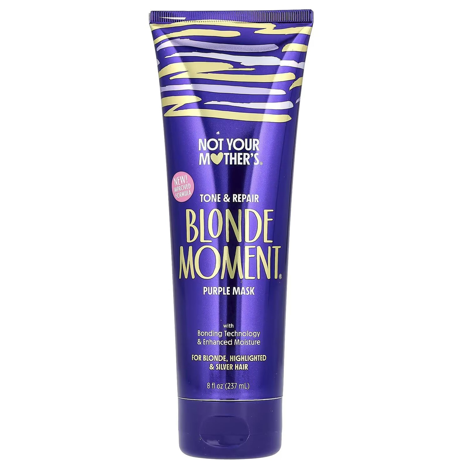 

Blonde Moment, тонирующая и восстанавливающая фиолетовая маска, 8 жидких унций (237 мл) Not Your Mother'S