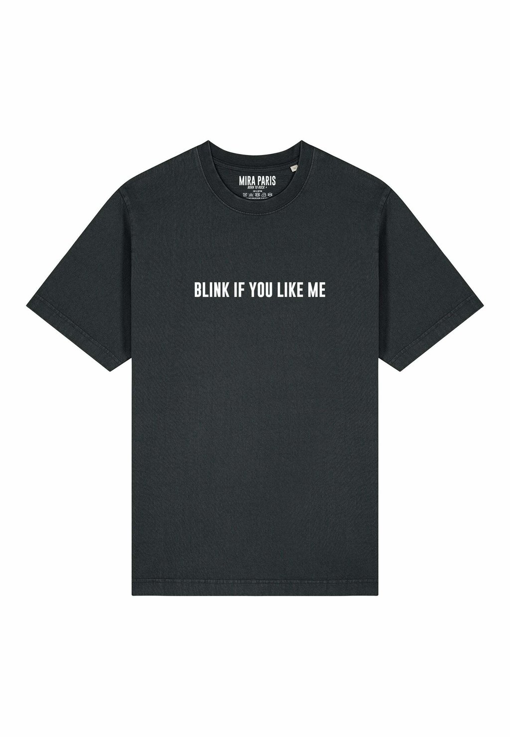 

Футболка с принтом FOLLOW YOUR HEART PRINT HEAVYWEIGHT Mira Paris, цвет Washed Black