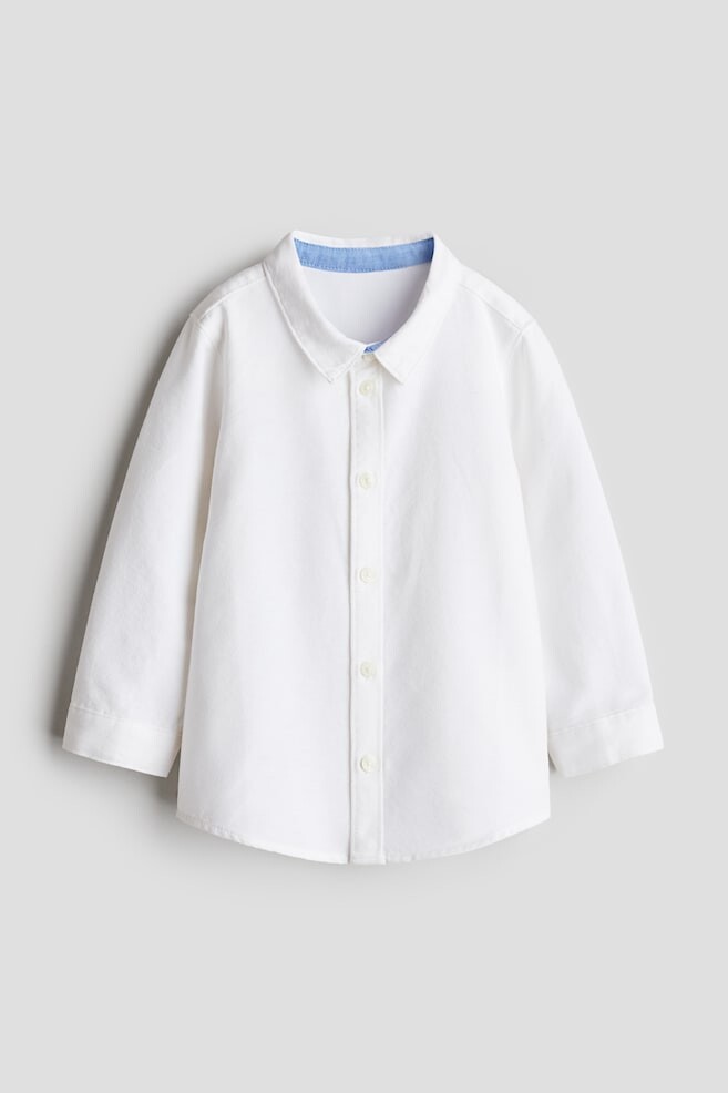 

Хлопковая рубашка H&M, белый