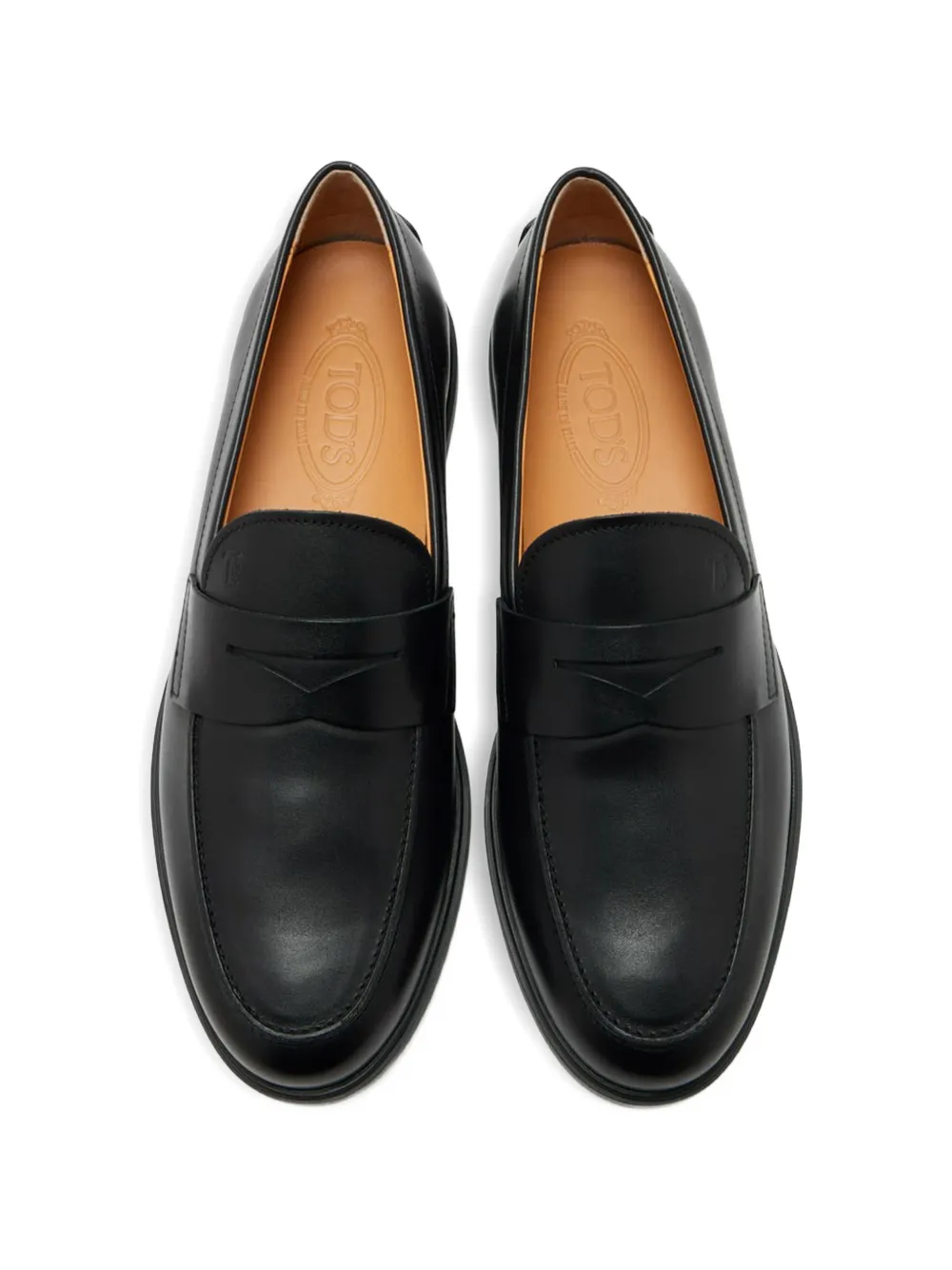 Лоферы с прорезью для монеты Tod'S, черный — фото 3