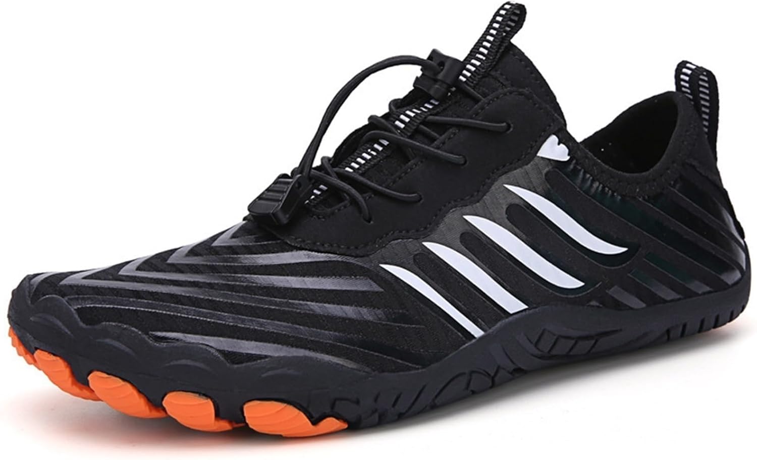 

Пляжные и водные туфли TOSOFT для женщин и мужчин с широким носком, противоскользящие, для ходьбы босиком, аква-кроссовки, для походов, бега по пересеченной местности, сандалии «Осьминог», черный