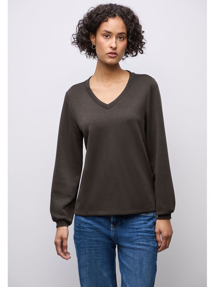 

Street One Футболка с длинными рукавами коричневого цвета