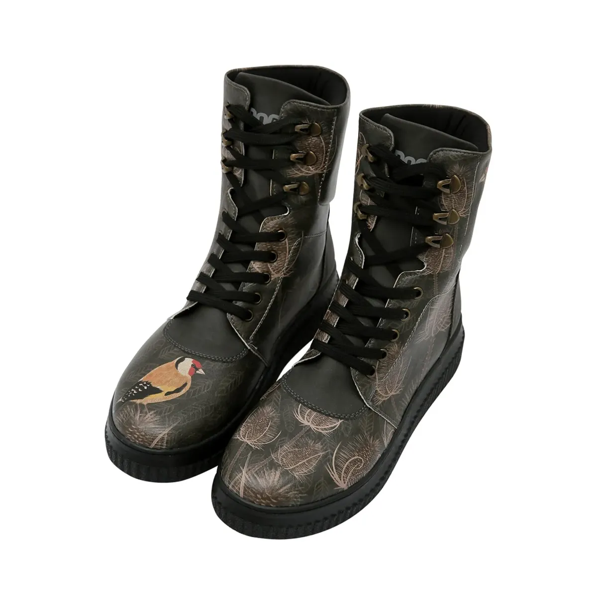 Ботинки на шнуровке DOGO "Women's Future Boots Goldfinch Vegan Женские ботинки / женские", Vegan, серый — фото 3