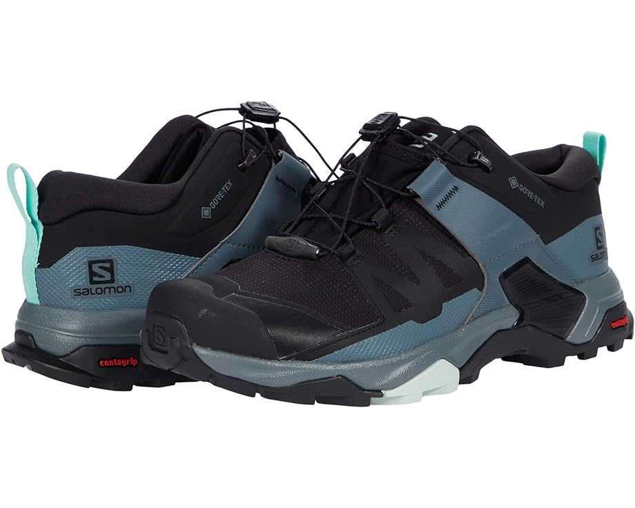 

Походная обувь Salomon X Ultra 4 GTX, цвет Black/Stormy Weather/Opal Blue