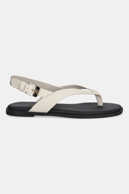 Кожаные сандалии COLOR BLOCK THONG FLAT SANDAL Tommy Hilfiger, бежевый — фото 2