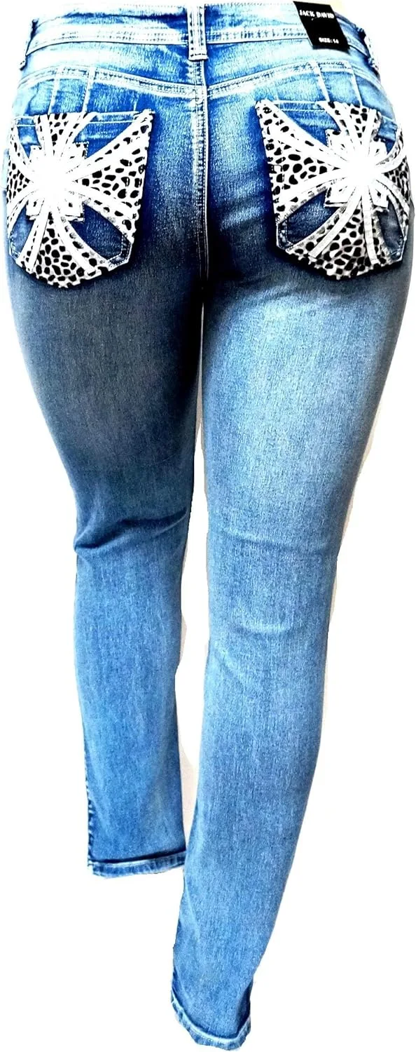 

Jack David Women's Plus Size Stretch mid Rise Джинсы IVE JEANS by Jack David