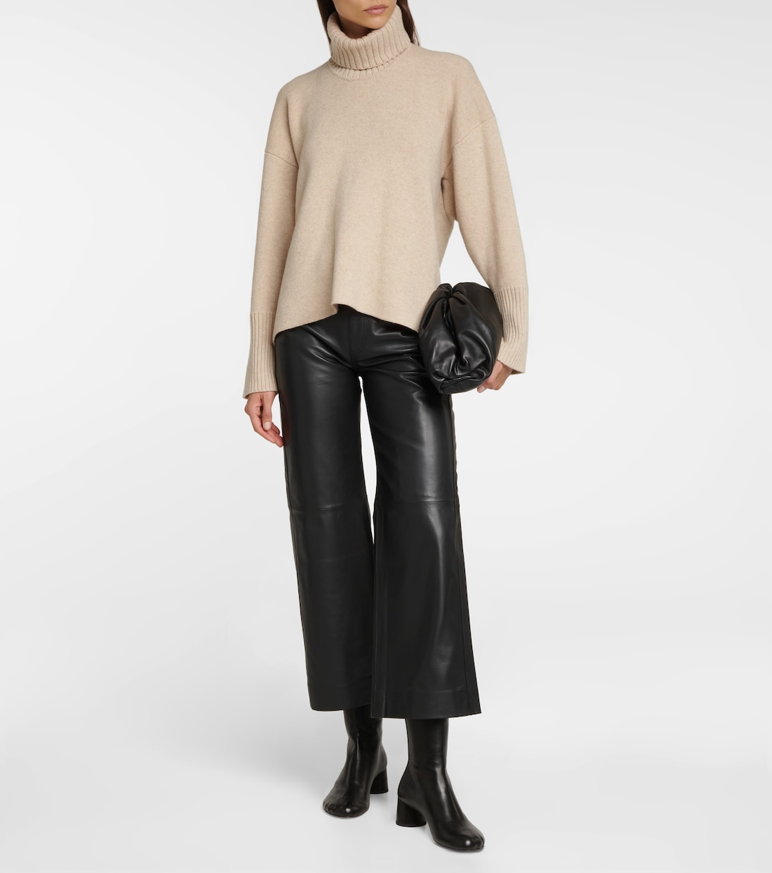 Ботильоны из кожи Sculpt Proenza Schouler, черный — фото 2