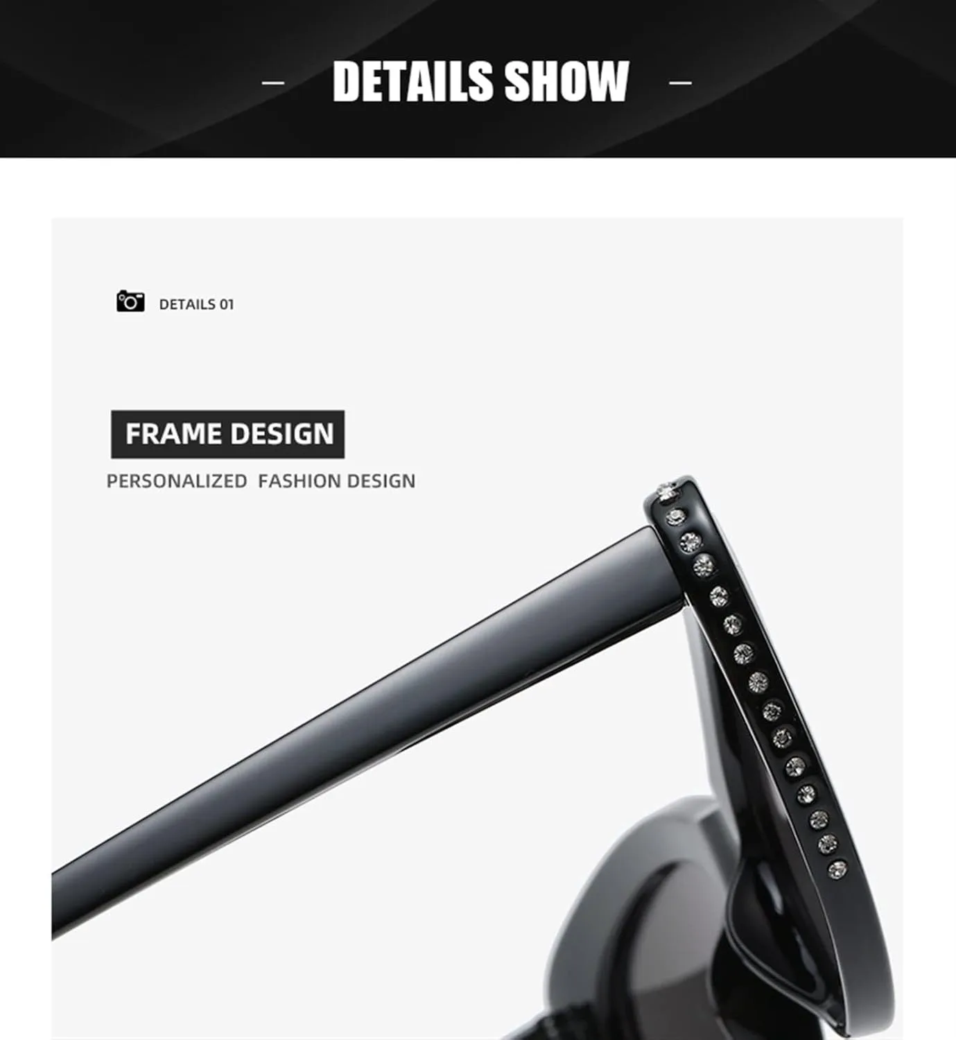 

Солнцезащитные очки «кошачий глаз» с бриллиантами, модель 2026, для женщин, для повседневной носки, отдыха на природе и пляже (Цвет: A, Размер: Средний) MTZJH, D