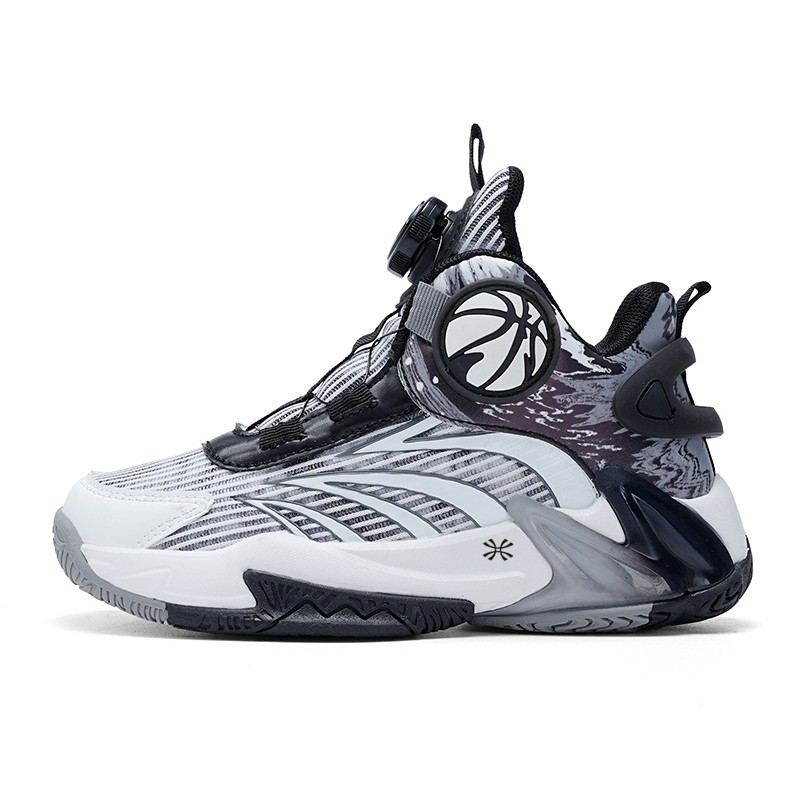 

Детские баскетбольные кроссовки средней высоты YUZHAOLIN, черный/белый