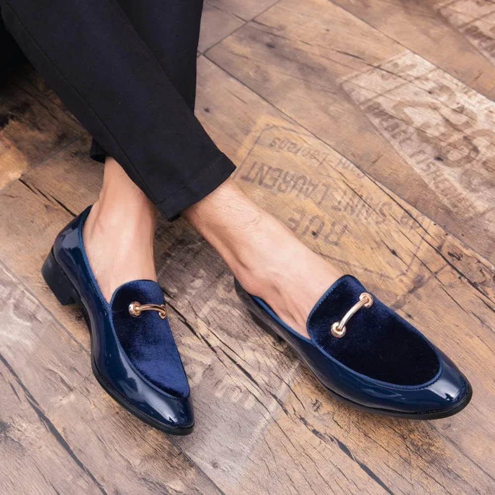 Лоферы мужские, кожаные, Velvet Blue Zentavi — фото 4