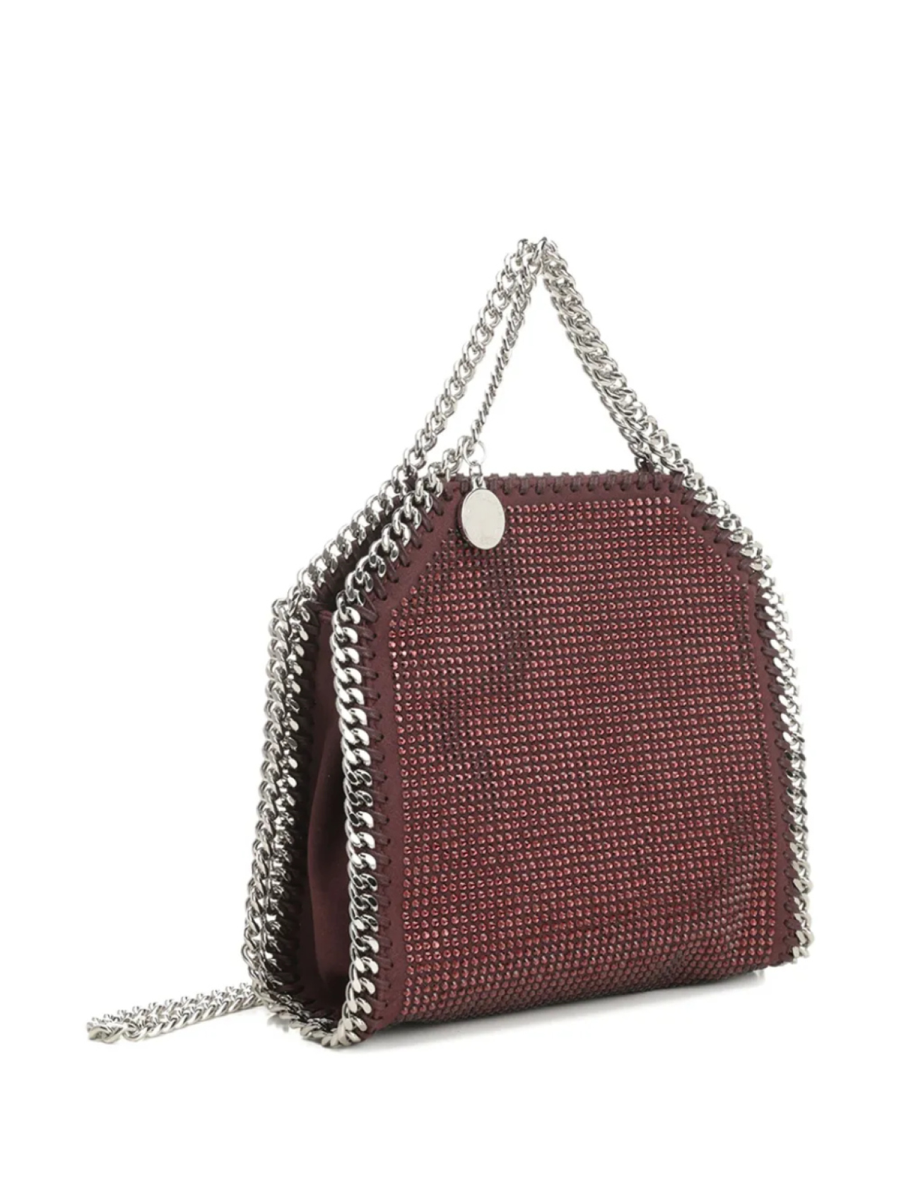 Сумка-шоппер Falabella, украшенная стразами Stella McCartney, красный — фото 3