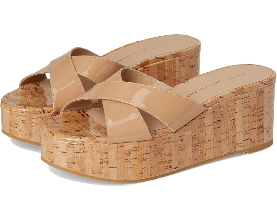 Туфли Stuart Weitzman Dayna Wedge Slide, цвет Adobe