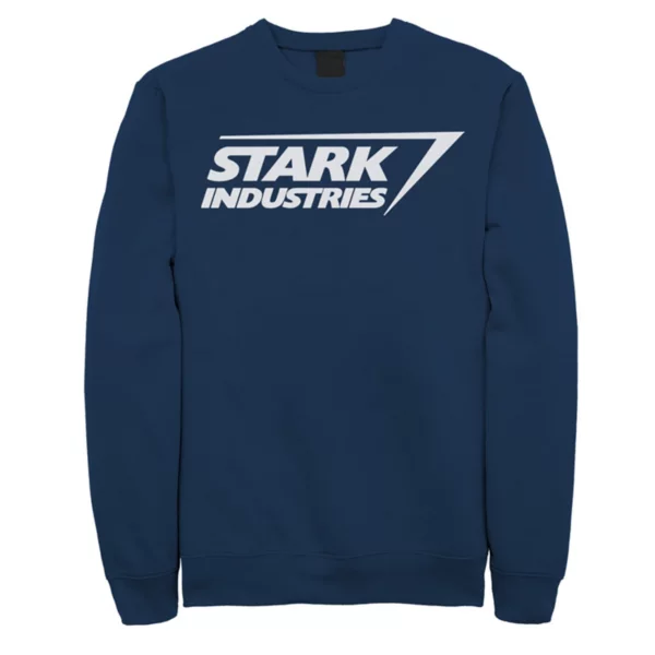 

Толстовка из флиса с логотипом Iron Man Stark Industries и логотипом Big & Tall Marvel Licensed Character, синий
