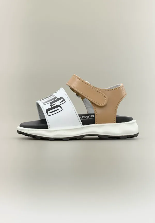Сандалии унисекс Moschino, White/Tan/Black