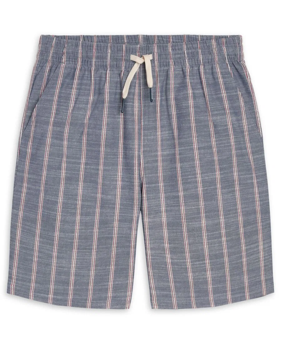 Тканые шорты на резинке для мальчиков 8-16 лет Scotch & Soda, темный деним