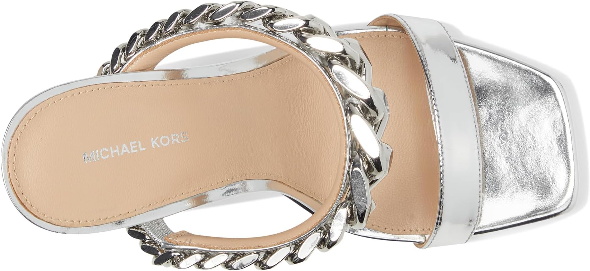 Туфли MICHAEL Michael Kors Bianca High Sandal, серебряный — фото 2