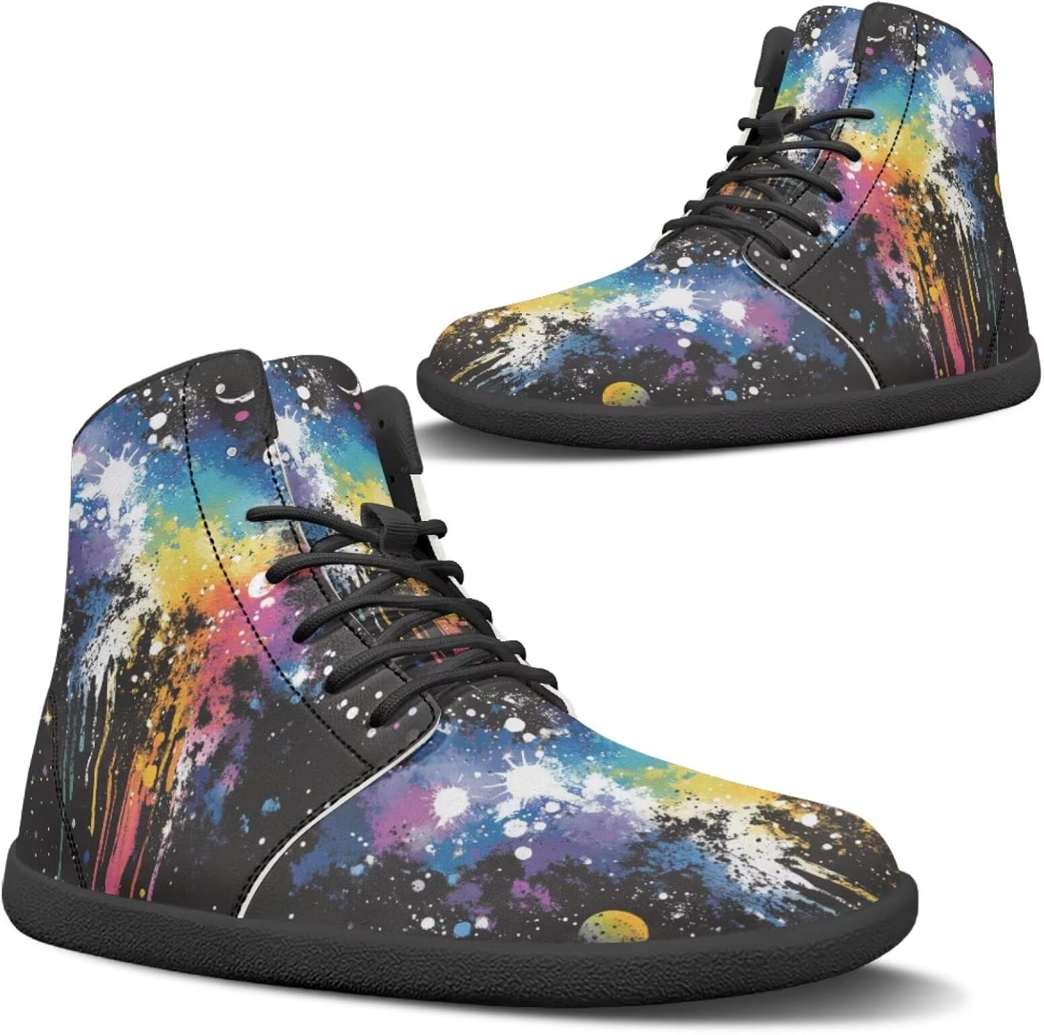 

Кеды Binienty для мужчин и женщин, Color Ink Splash Moon Star