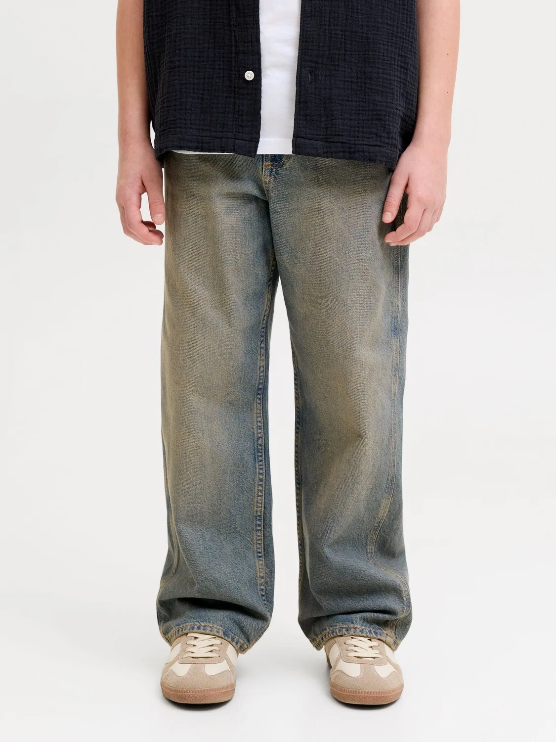 Джинсы Baggy Fit, JACK & JONES Junior, голубой деним — фото 3