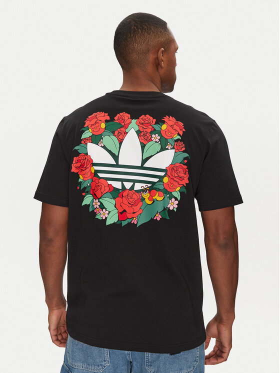 Свободная футболка JN7032 Adidas, черный — фото 3