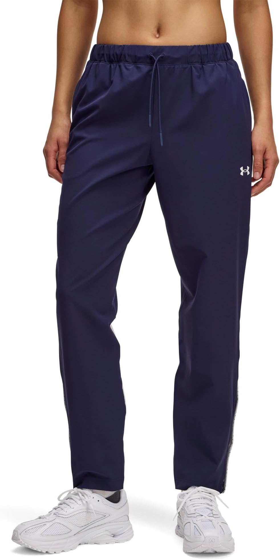 

Брюки Under Armour Rival Stretch Woven Pants, цвет Midnight Navy/White/White