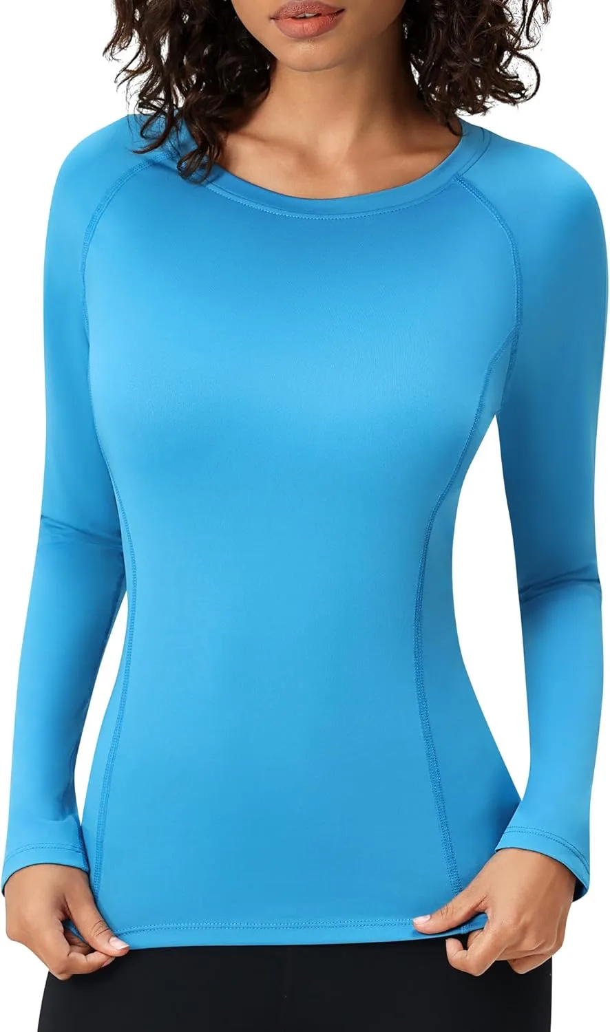 

SPVISE футболка с длинным рукавом для женщин, компрессионная, дышащая