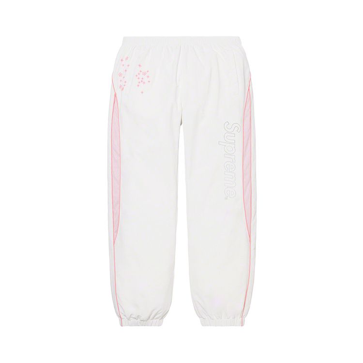 

Спортивные брюки Supreme AOI Glow-In-The-Dark Track Pant White, белый