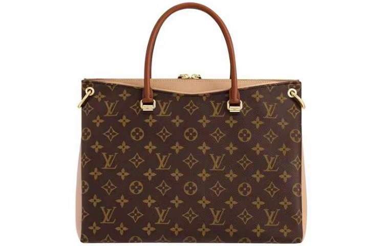 LOUIS VUITTON Pallas Canvas Coated, Calfskin Legend, женская коричневая сумка через плечо Regular — фото 2