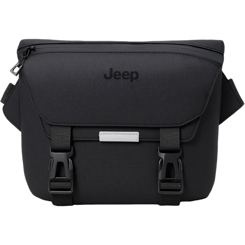

Jeep Сумка Oxford With Leather Film Bag Regular мужская черная