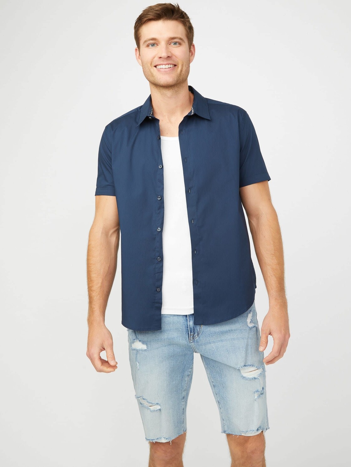 

Рубашка Дэрроу Guess Factory, цвет Silk Blue