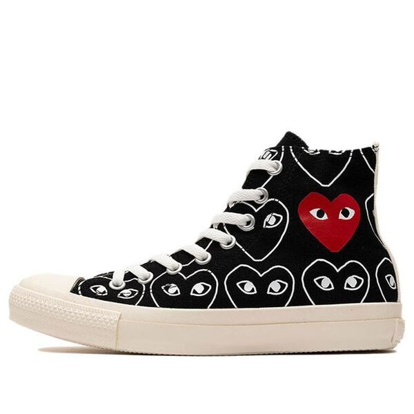 

Кроссовки cdg x chuck taylor all starmulti-heart 'black white' Converse, черный