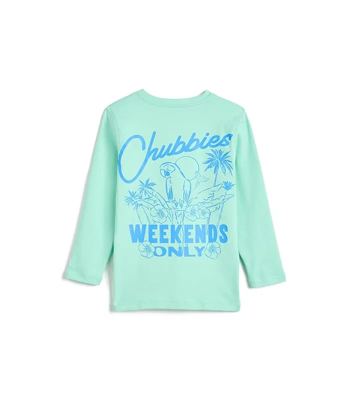 Футболка с принтом The Weekends Only Sun Shirt Chubbies Kids, Teal/Graphic Print — фото 2