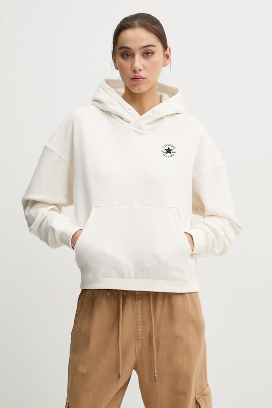 

Хлопковая толстовка Converse, бежевый