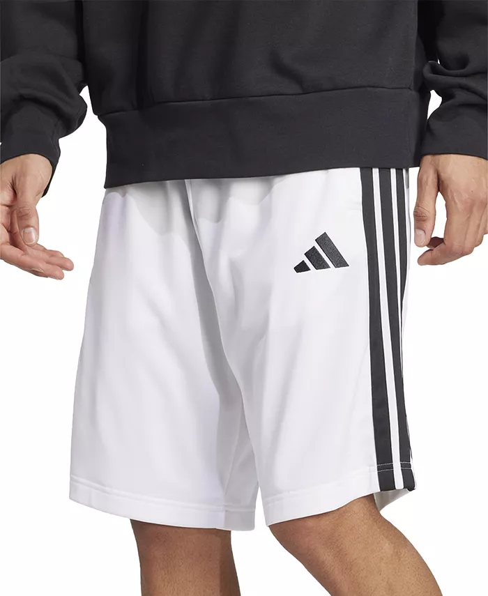 

Мужские шорты Three-Stripes 10" из трикотажа adidas, белый