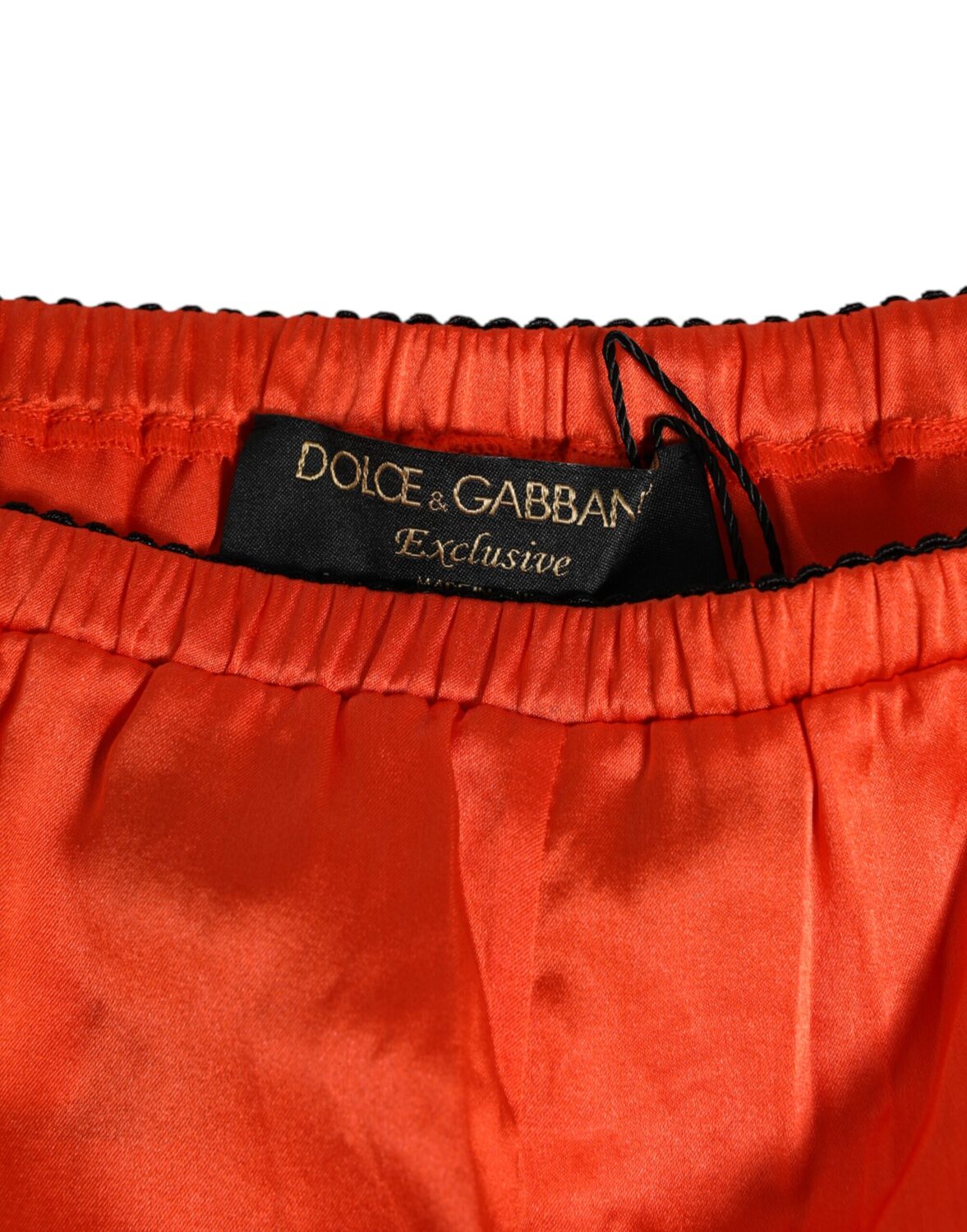 Нижнее белье из красного шелкового атласа и кружева Dolce & Gabbana, красный — фото 3